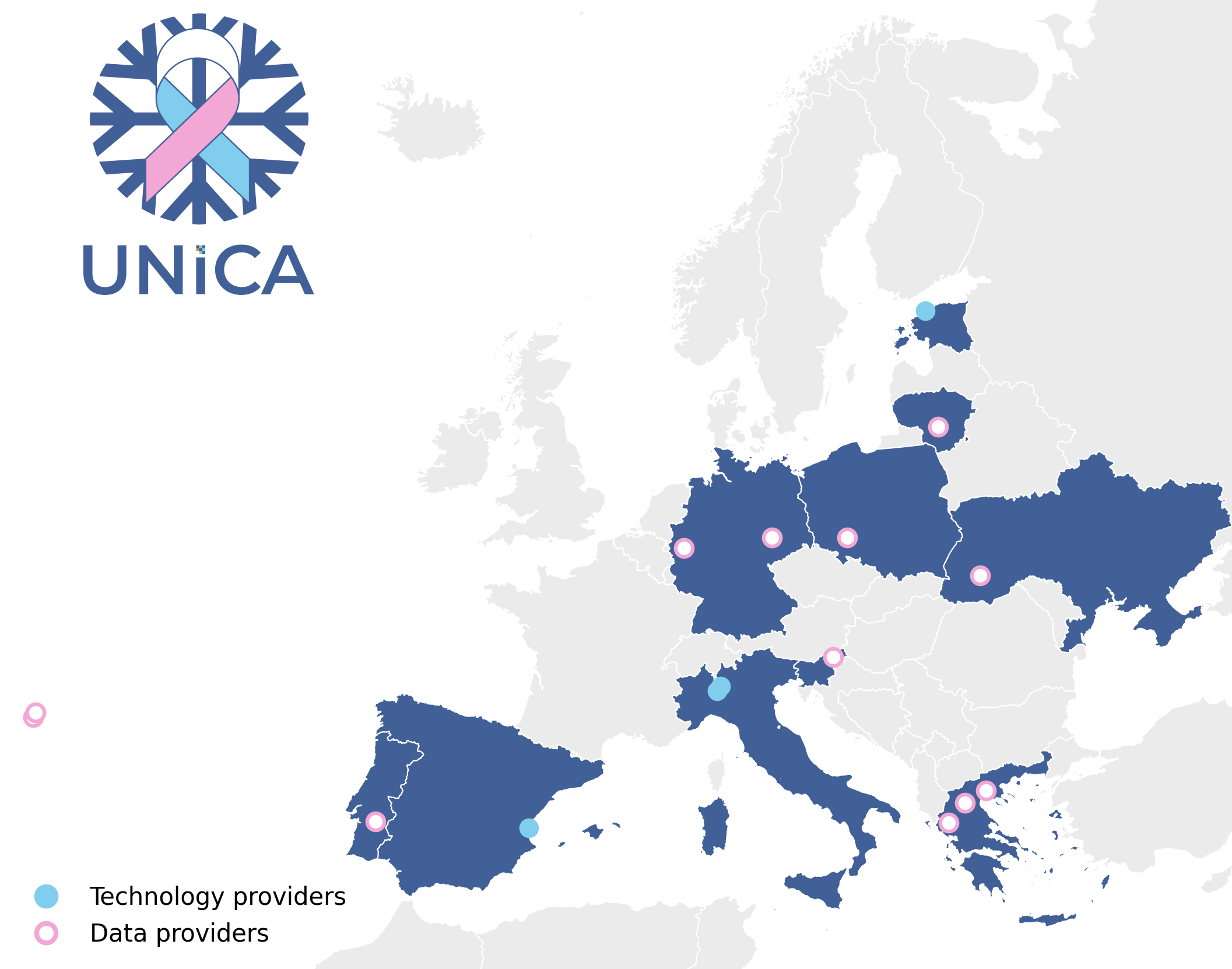 UNICA European Network Map